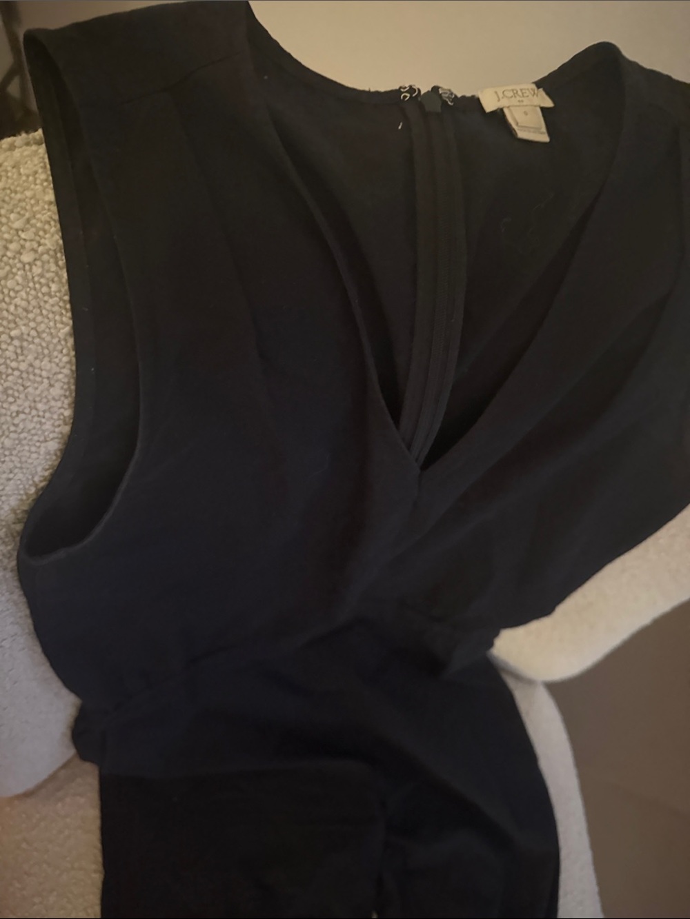 J. Crew Black Sleeveless V-Neck jumpsuit